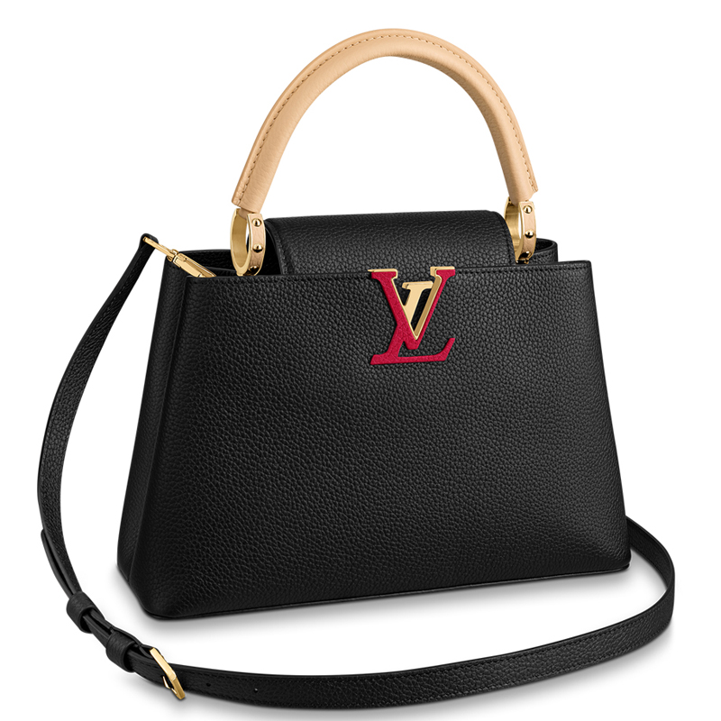 Louis Vuitton CAPUCINES MM  Handbag M56409 Black